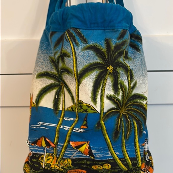 Tropical Bagpacks Beach Bag Palm trees and Ocean - Picture 3 of 7